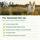 The 'Absolutely Not' List- because shortcuts don't belong in real food. 
