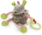 Full view of the SmartyKat Bouncy Mouse Interactive Teaser Cat Toy in green