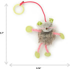 SmartyKat Bouncy Mouse Interactive Teaser Cat Toy - 5.7" height by 3.74" width sizing
