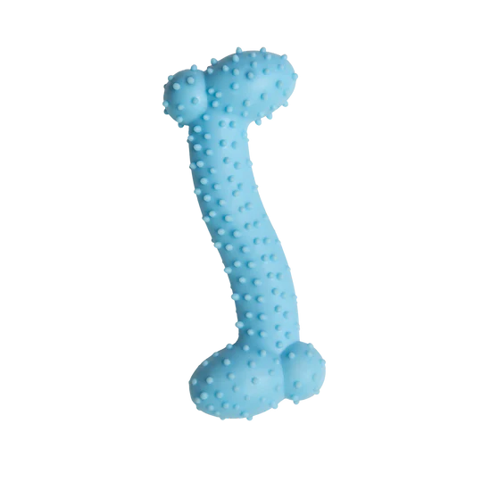 Full View of Snugarooz Lil Baby Bone Blue Dog Toy