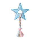 Snugarooz Lil Star Blue Dog Chew with rope cotton