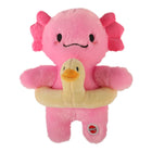 Spot Axolotl With Duck Floaty Plush Dog Toy.