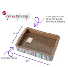 Spot Bed Cat Scratcher, 21" x 12.5" size 