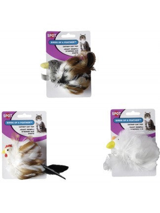 Spot Bird of Feather Cat Toy Assorted Front Packaging