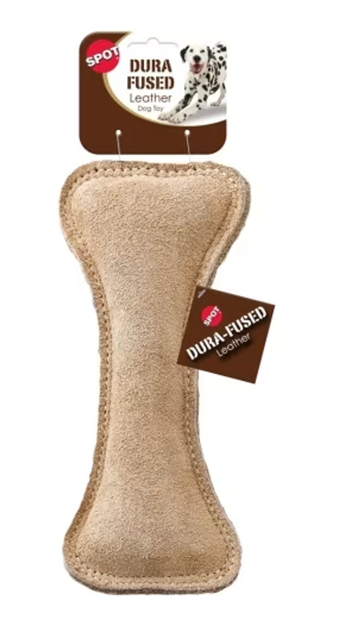 Packaging of Spot Dura-Fused Leather Bone Dog Toy
