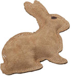 Spot Dura-Fused Leather & Jute Rabbit Dog Toy Close Up