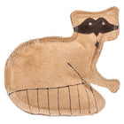 Spot Dura-Fused Leather & Jute Raccoon Dog Toy Close Up