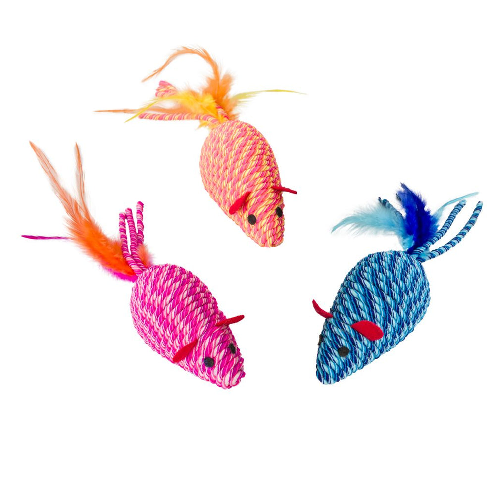 Spot Elasteeez Cat Toy Assorted in Colors Pink, Orange and Blue