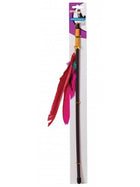 Spot Feather Dangler Teaser Wand Cat Toy, Front Packaging