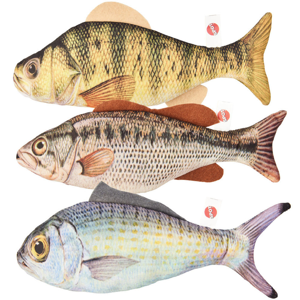 Spot Hug-N-Kick Fanatic Fish Cat Toy Assorted