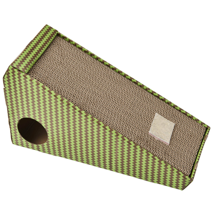 Spot Ramp Cat Scratcher Green, Close Up