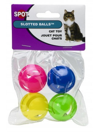 Spot Slotted Balls Cat Toy Front Packaging