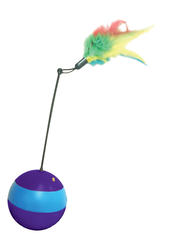 Front view of Spot Spin About Electronic Laser Cat Toy & Treat Dispenser