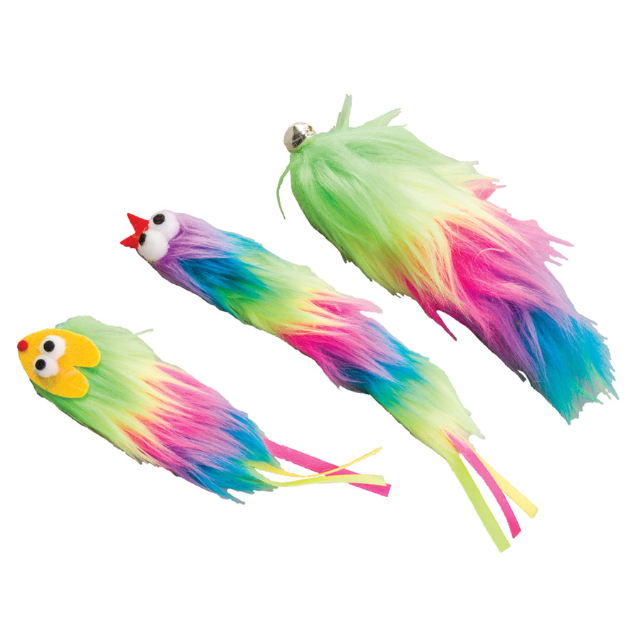 Spot Tie Dye Plush 5 Inch Cat Toy  3 Kinds