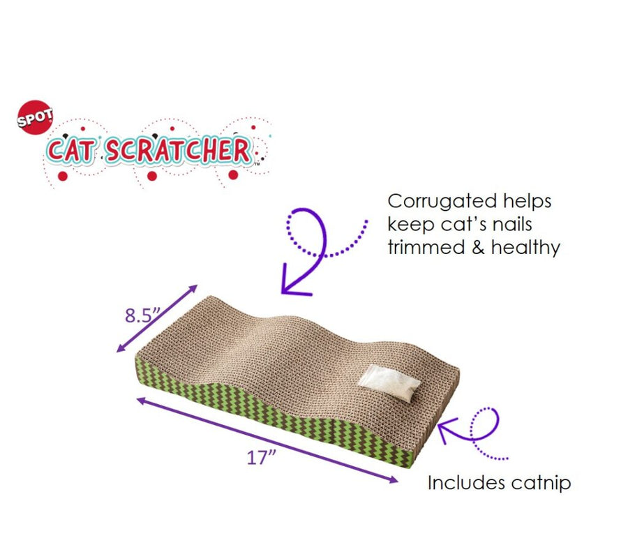 Spot Wave Cat Scratcher, 8.5 x 17 inches size 