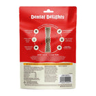 Back pouch of Stella & Chewy's Large Dental Delights Chicken & Parsley Flavor Dog Treats 5.5oz