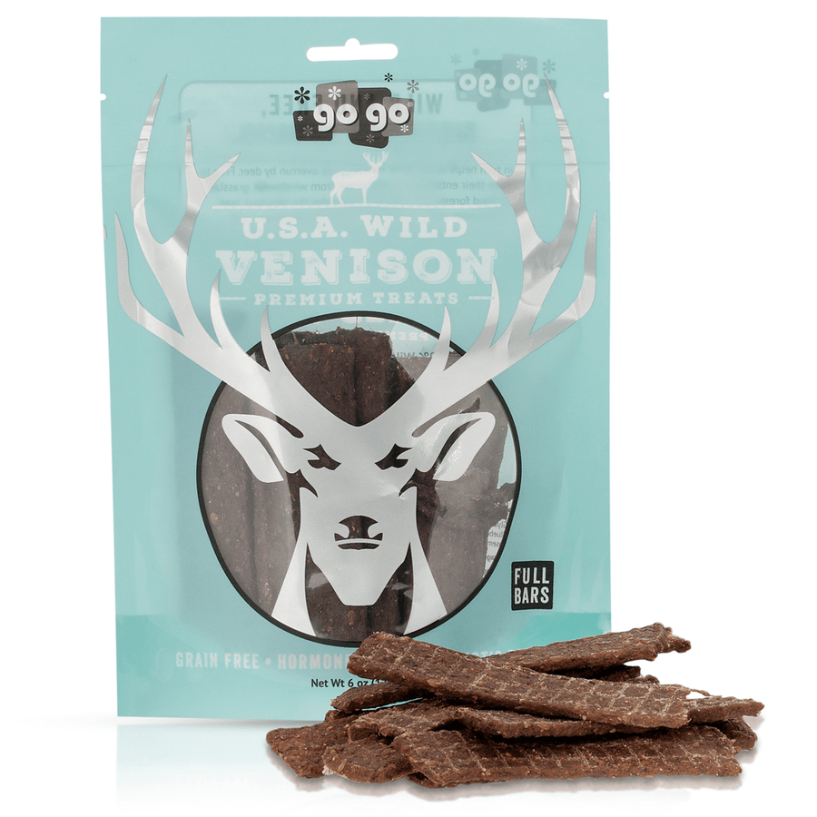 GOGO Venison Jerky Bars Dog Treats