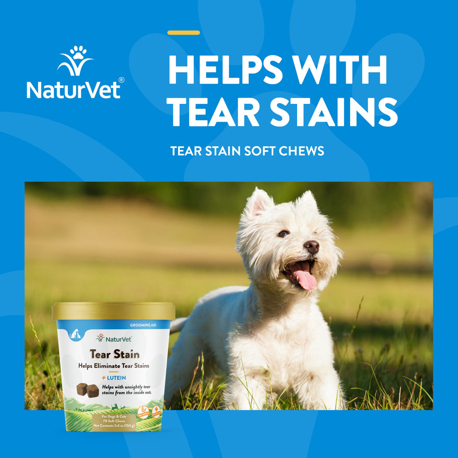 NaturVet Tear Stain Supplement Plus Lutein Soft Chews