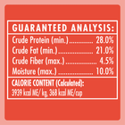 Temptations Rockin' Lobster Cat Treats Guaranteed Analysis and Calorie Content