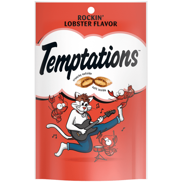 Front Packaging of Temptations Rockin' Lobster Cat Treats