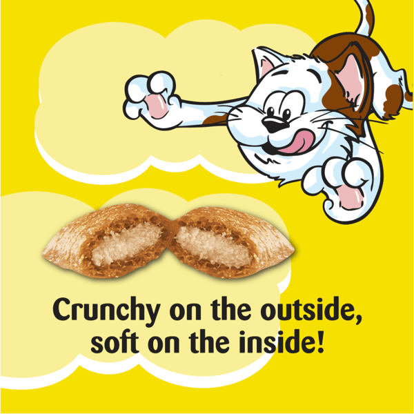 Temptations Rockin' Lobster Cat Treats are crunchy on the outside, soft on the inside