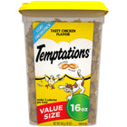 Front Container of Temptations Tasty Chicken Flavor Cat Treats 16 oz