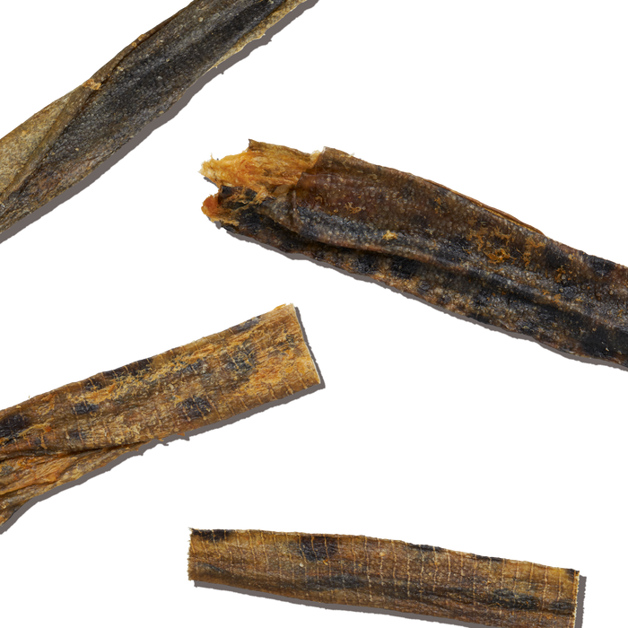 The Healthy Kitchen Ocean Chews Hearty Wolffish Skins Beams.