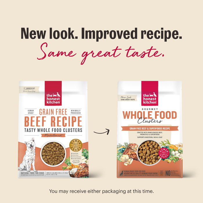 New look. Improved Recipe. Same great taste.