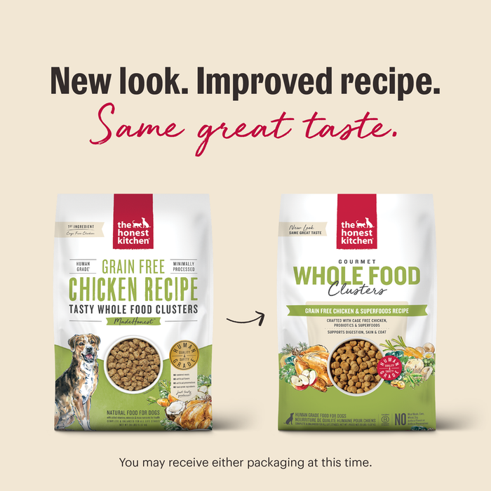 New look. Improved recipe. Same great taste.