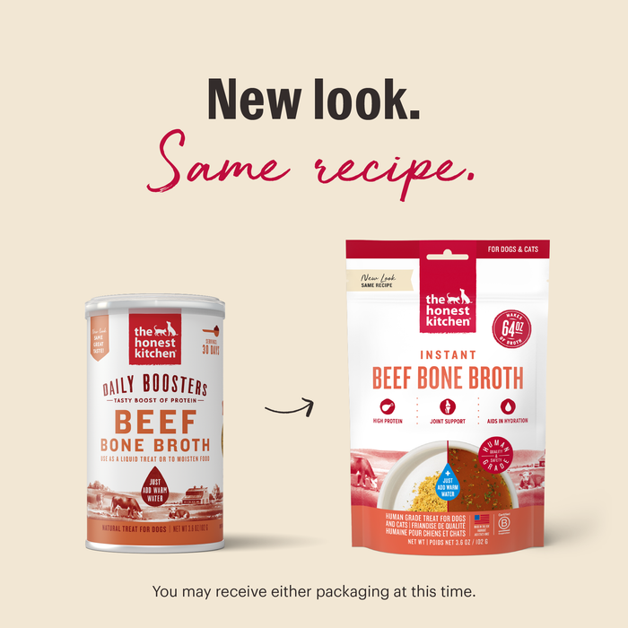 New look. Same Recipe.