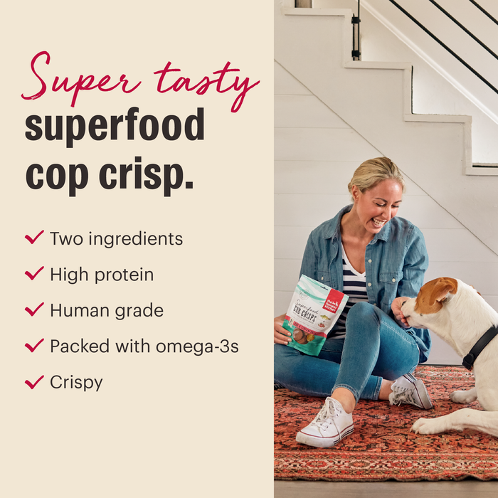 Super tasty, superfood cop crisp.