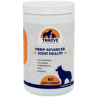 Thrive Pet Supplements Hemp Advanced Joint Health Soft Chews for Dogs, front of plastic bottle
