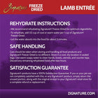 Tips Lamb Entree. 