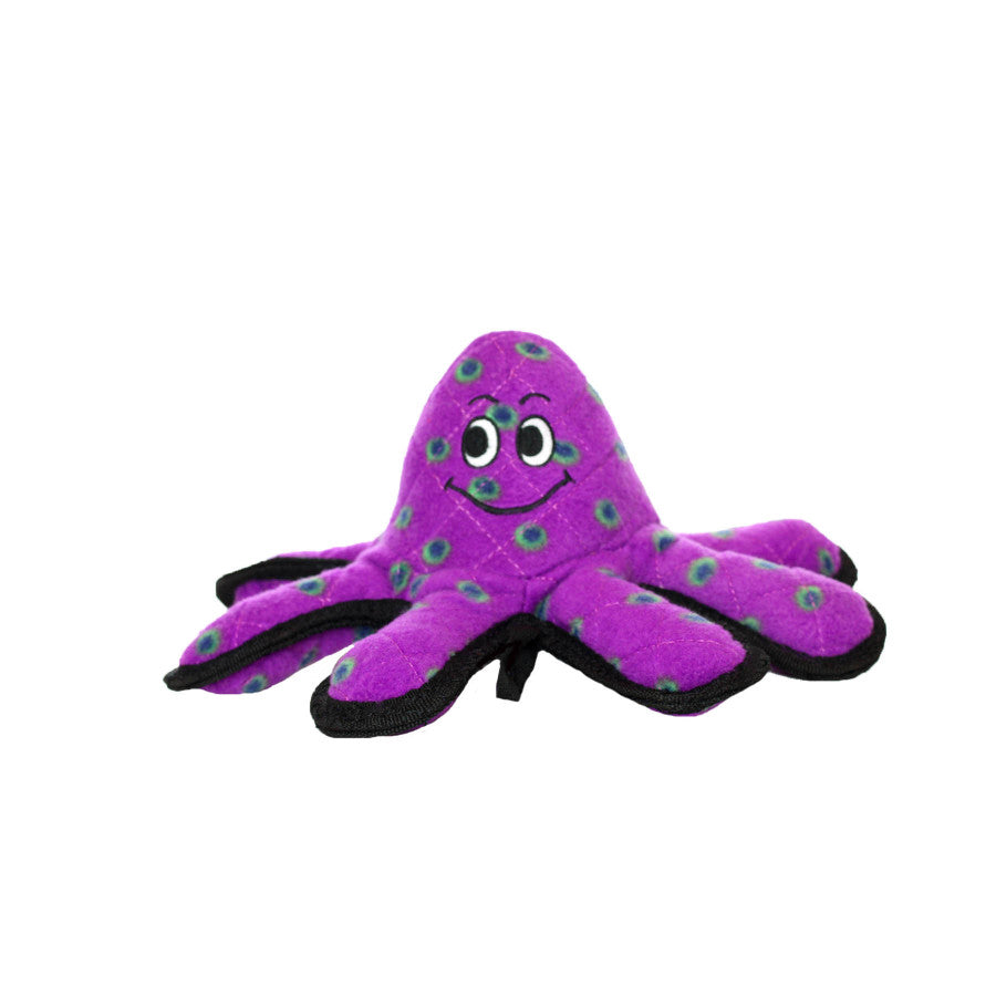 Tuffy's Ocean Creature 12" Octopus Durable Dog Toy Front Look