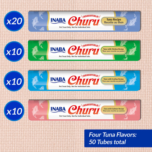 Inaba Churu Tuna Variety 50 Pack Cat Treats