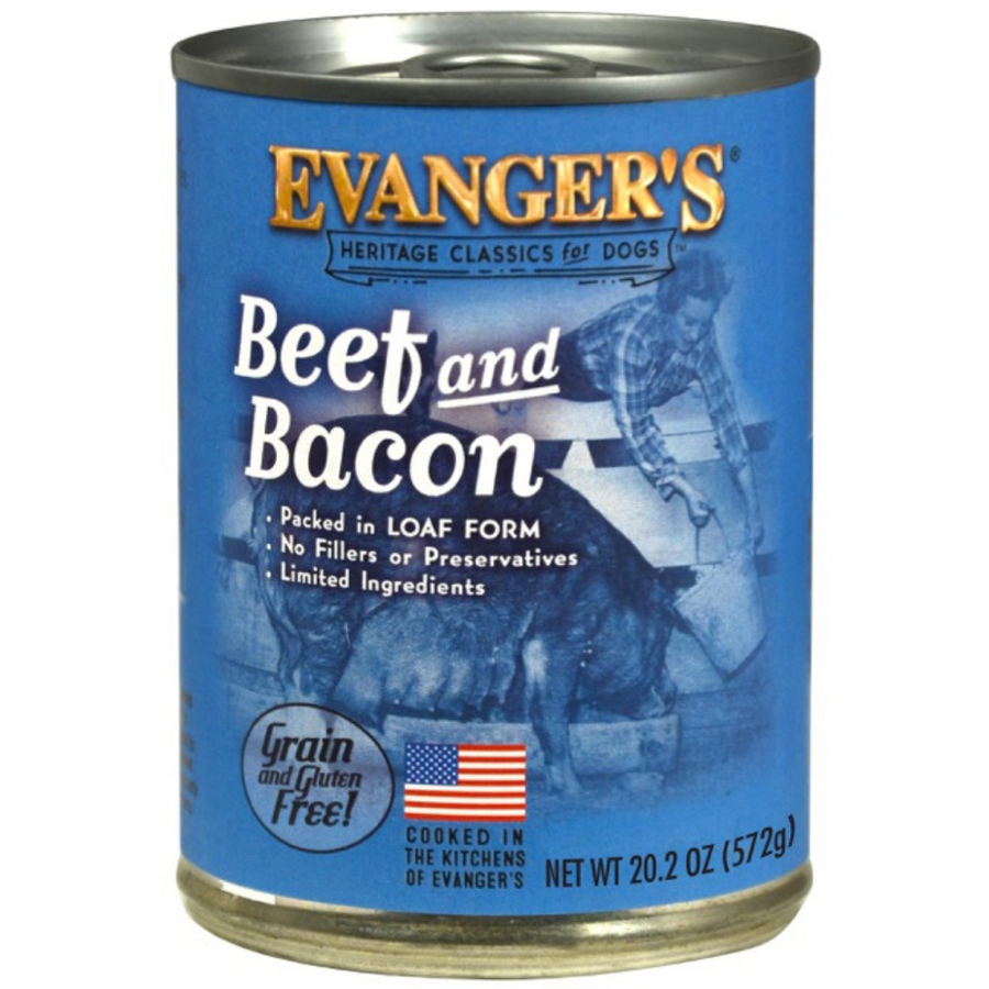 Evanger's Classic Beef with Bacon Canned Dog Food