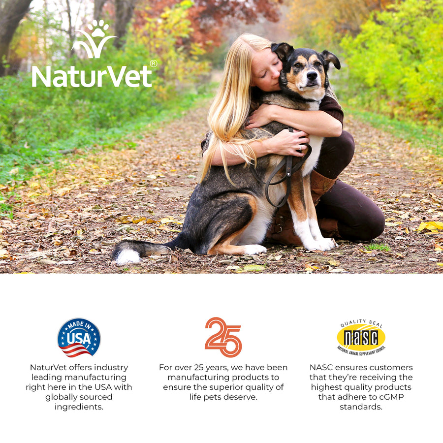 NaturVet VitaPet Senior Daily Vitamins Plus Glucosamine for Dogs, 60 ct Chewable Tabs