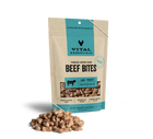 Front pouch of Vital Essentials Freeze-Dried Duck Bites Dog Treats