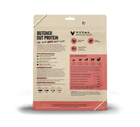 Vital Essentials Freeze-Dried Raw Chicken Entree Cat Food Mini Patties 8oz, Back of bag