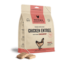 Vital Essentials Freeze-Dried Raw Chicken Entree Cat Food Mini Patties 8oz, Front Side