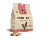 Vital Essentials Freeze-Dried Raw Chicken Entree Dog Food Mini Patties 14oz, Front Side