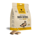 Vital Essentials Freeze-Dried Raw Duck Entree Dog Food Mini Patties 14oz, Front Side