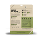 Vital Essentials Freeze Dried Grain Free Rabbit Mini Patties Limited Ingredient Entree for Cats 8oz, Back of bag