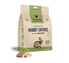 Vital Essentials Freeze Dried Grain Free Rabbit Mini Patties Limited Ingredient Entree for Cats 8oz, Side Front