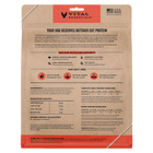 Back Packaging of Vital Essentials Freeze Dried Lamb & Whitefish Soft Nibs Dog Food 14 oz