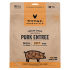 Front Packaging of Vital Essentials Freeze Dried Pork Soft Nibs Cat Food 12 oz