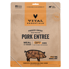 Front Packaging of Vital Essentials Freeze Dried Pork Soft Nibs Dog Food 14 oz