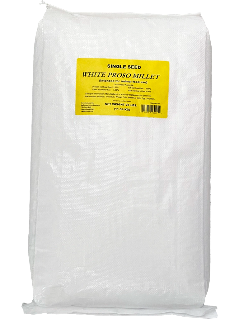 Volkman Seed Company Single Seed Proso Millet 50lbs, Front Bag