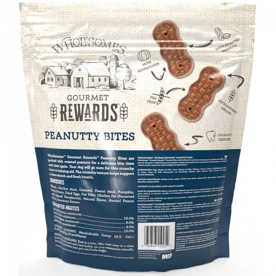 SPORTMiX Wholesomes Gourmet Peanutty Bites Dog Treats