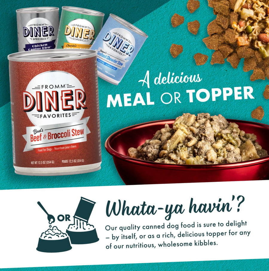 Our quality canned food is sure to delight by itself, or as a rich, delicious topper for any of our nutritious, wholesome kibbles.